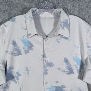 Lululemon Shirt Mens Size Extra Large White Airing Easy Short Sleeve Mesh